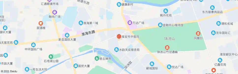 淮安中医院_公交站地图_淮安公交_妙搜公交查询2025