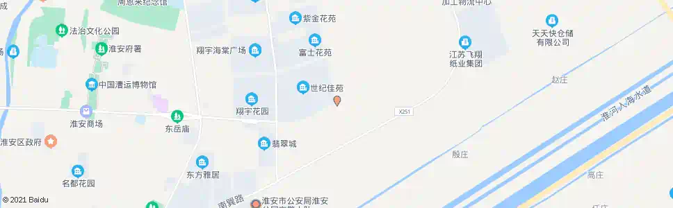 淮安关天培路_公交站地图_淮安公交_妙搜公交查询2025