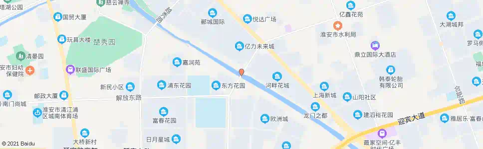 淮安天津路_公交站地图_淮安公交_妙搜公交查询2025