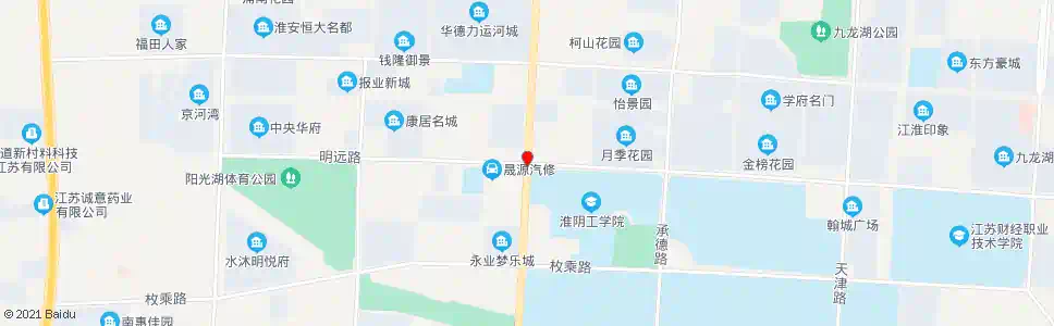 淮安明远路_公交站地图_淮安公交_妙搜公交查询2025