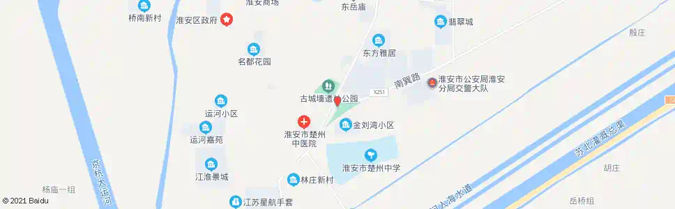 淮安古城墙遗迹_公交站地图_淮安公交_妙搜公交查询2025