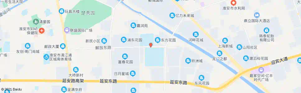淮安市一院二分院_公交站地图_淮安公交_妙搜公交查询2025