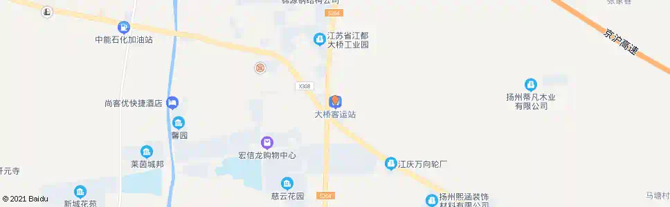 淮安大黄村总渠桥北(南)_公交站地图_淮安公交_妙搜公交查询2025