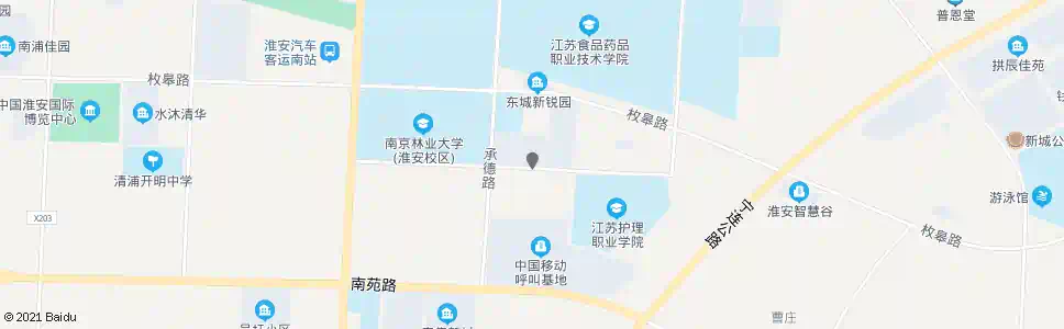 淮安软件园南门_公交站地图_淮安公交_妙搜公交查询2025