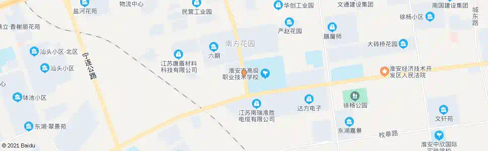 淮安高职校_公交站地图_淮安公交_妙搜公交查询2025