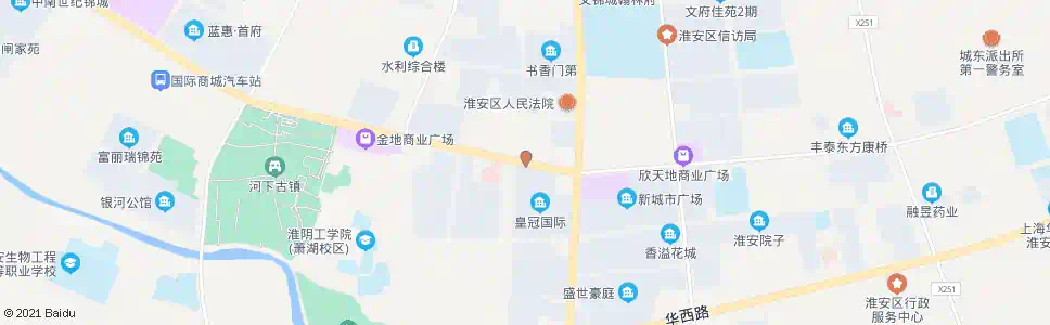 淮安新安医院_公交站地图_淮安公交_妙搜公交查询2025