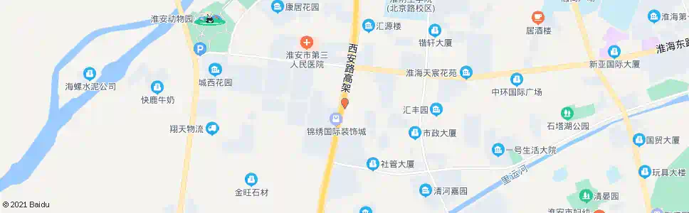 淮安上海路_公交站地图_淮安公交_妙搜公交查询2025