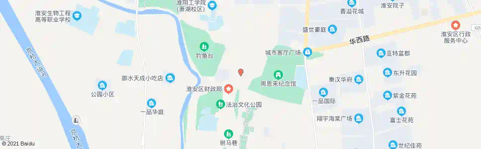 淮安名人亭_公交站地图_淮安公交_妙搜公交查询2025