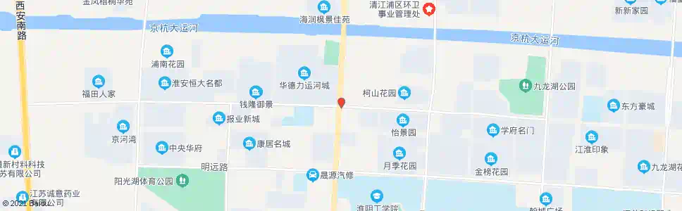 淮安柯山路(淮海南路)_公交站地图_淮安公交_妙搜公交查询2025