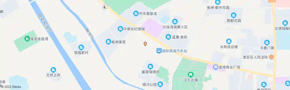 淮安淮安国际商城_公交站地图_淮安公交_妙搜公交查询2025