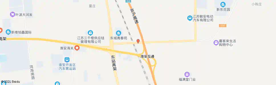 淮安海口路_公交站地图_淮安公交_妙搜公交查询2025