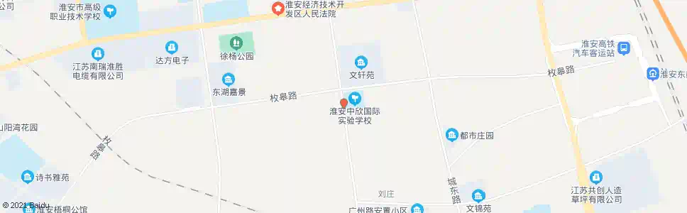 淮安鸿海路_公交站地图_淮安公交_妙搜公交查询2025