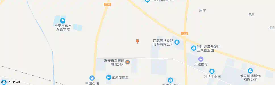 淮安三朱村_公交站地图_淮安公交_妙搜公交查询2025