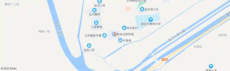 淮安楚州商贸城_公交站地图_淮安公交_妙搜公交查询2025