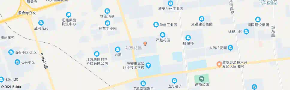 淮安南方花园_公交站地图_淮安公交_妙搜公交查询2025
