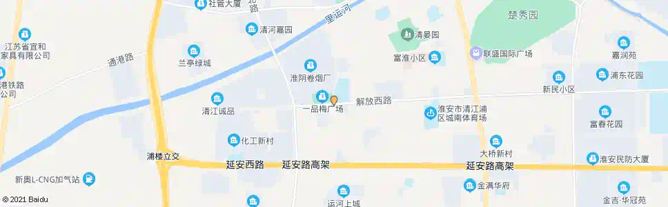 淮安清浦路_公交站地图_淮安公交_妙搜公交查询2025