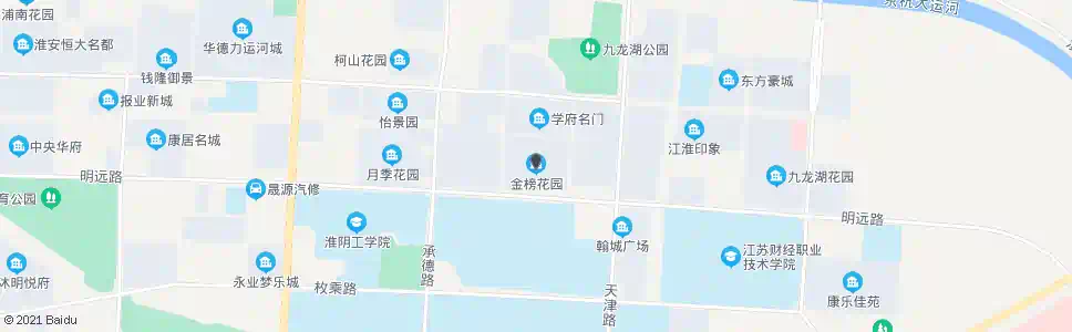 淮安金榜花园_公交站地图_淮安公交_妙搜公交查询2025