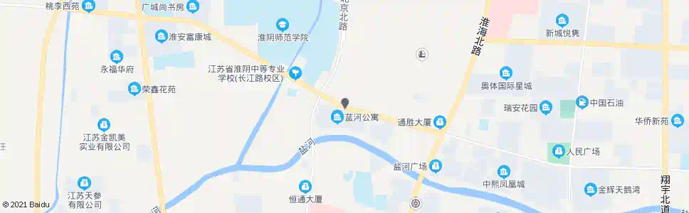 淮安长江西路_公交站地图_淮安公交_妙搜公交查询2025