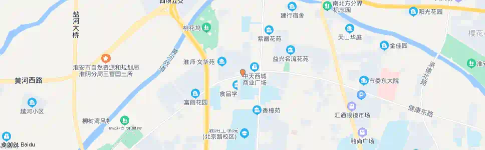 淮安中天花园_公交站地图_淮安公交_妙搜公交查询2025