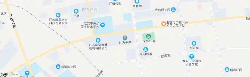 淮安达方电子_公交站地图_淮安公交_妙搜公交查询2025