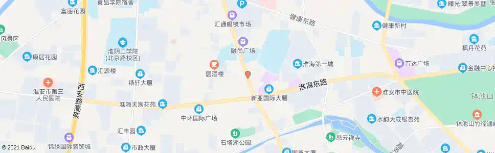 淮安淮海北路_公交站地图_淮安公交_妙搜公交查询2025