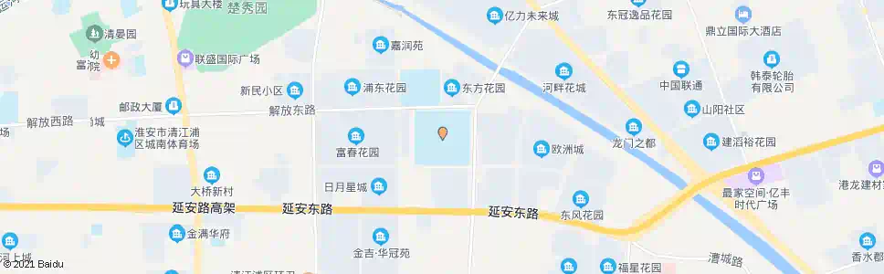 淮安新淮中(解放东路)_公交站地图_淮安公交_妙搜公交查询2025