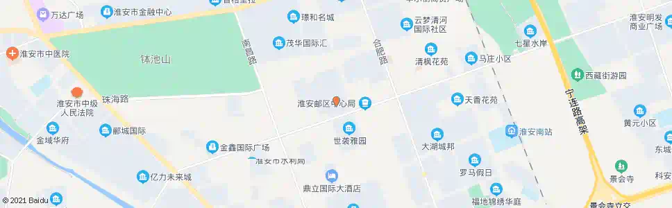 淮安龙马紫荆苑_公交站地图_淮安公交_妙搜公交查询2025