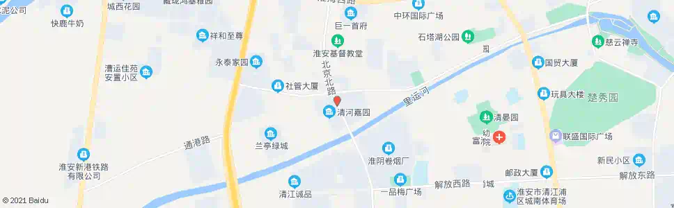 淮安华兴桥_公交站地图_淮安公交_妙搜公交查询2025
