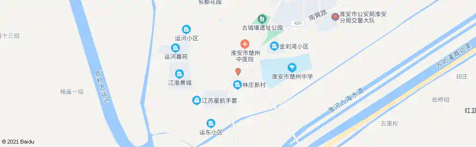 淮安水中园_公交站地图_淮安公交_妙搜公交查询2025