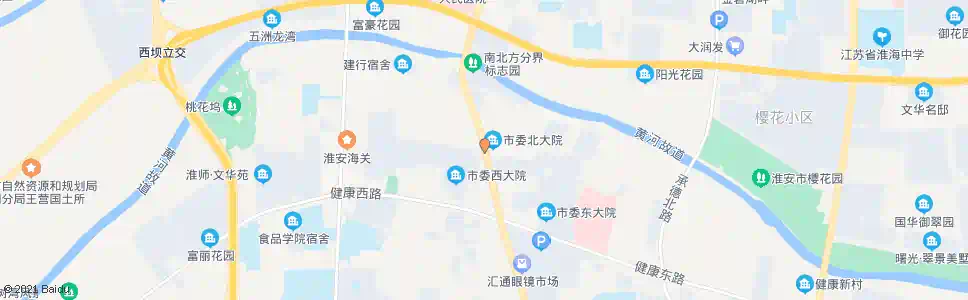 淮安军营路_公交站地图_淮安公交_妙搜公交查询2025