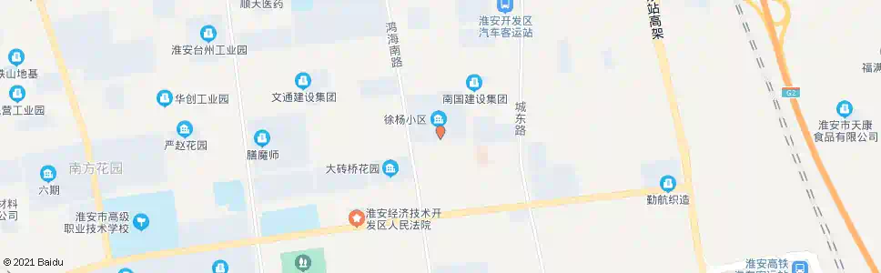 淮安徐扬中心街_公交站地图_淮安公交_妙搜公交查询2025