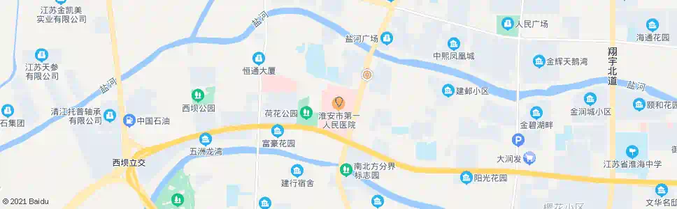 淮安市一院_公交站地图_淮安公交_妙搜公交查询2025