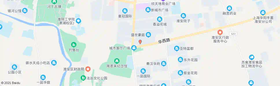 淮安公安大楼_公交站地图_淮安公交_妙搜公交查询2025