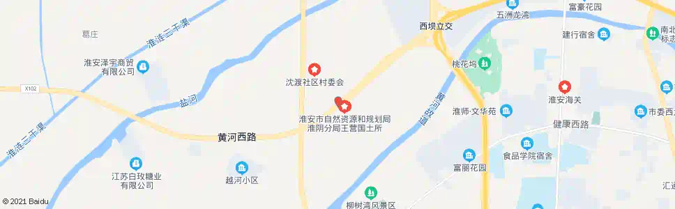 淮安沈渡村_公交站地图_淮安公交_妙搜公交查询2025