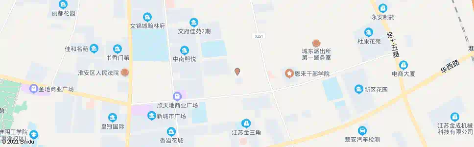 淮安城东派出所_公交站地图_淮安公交_妙搜公交查询2025