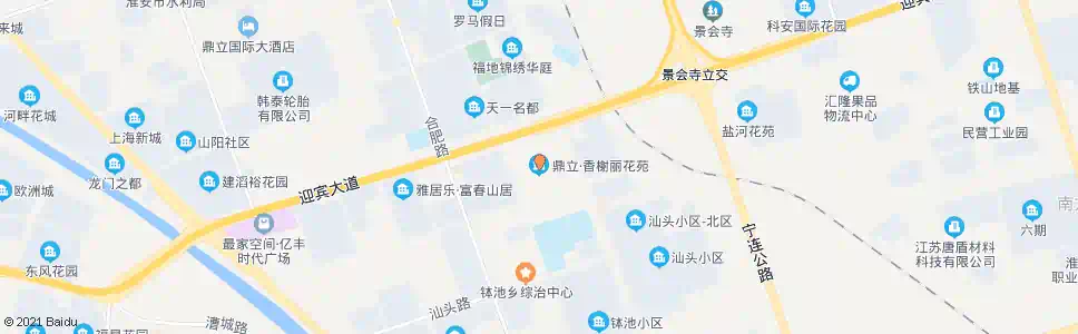 淮安香榭丽花苑_公交站地图_淮安公交_妙搜公交查询2025