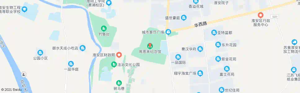 淮安周恩来纪念馆_公交站地图_淮安公交_妙搜公交查询2025