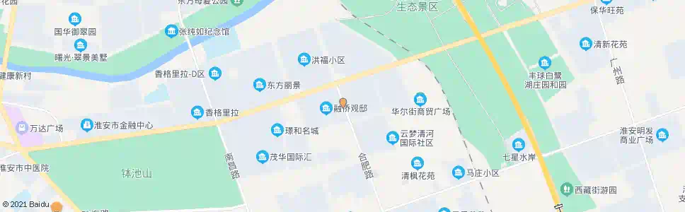 淮安合肥路_公交站地图_淮安公交_妙搜公交查询2025