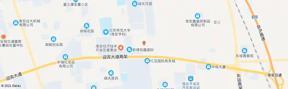 淮安富誉路_公交站地图_淮安公交_妙搜公交查询2025