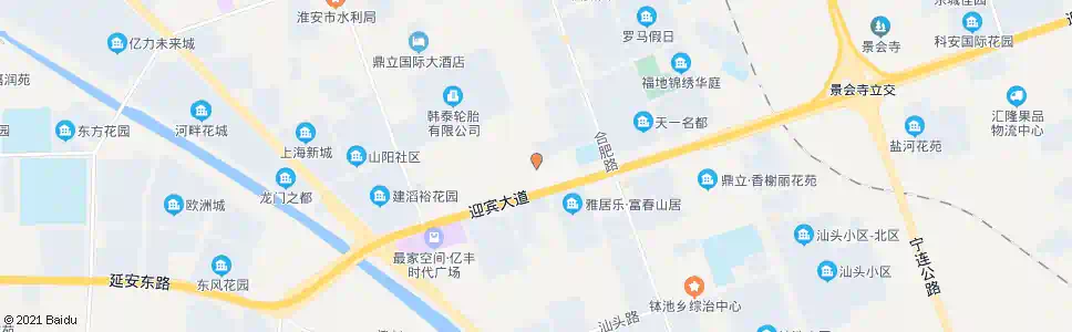 淮安迎宾大道(韩泰南路)_公交站地图_淮安公交_妙搜公交查询2025