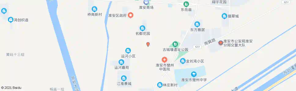 淮安南门市场_公交站地图_淮安公交_妙搜公交查询2025