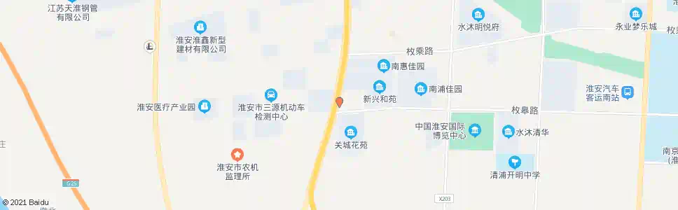 淮安关城_公交站地图_淮安公交_妙搜公交查询2025