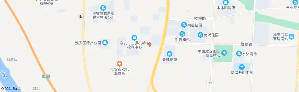淮安枚皋路(X202)_公交站地图_淮安公交_妙搜公交查询2025