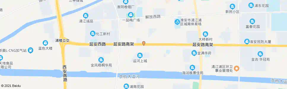 淮安淮三路(延安西路)_公交站地图_淮安公交_妙搜公交查询2025