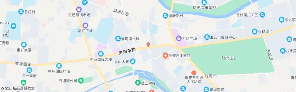 淮安中国人寿_公交站地图_淮安公交_妙搜公交查询2025