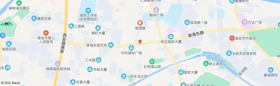 淮安十五分部_公交站地图_淮安公交_妙搜公交查询2025