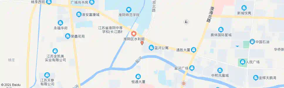 淮安北京北路_公交站地图_淮安公交_妙搜公交查询2025