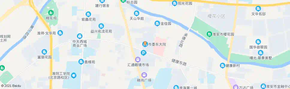 淮安市委东大院_公交站地图_淮安公交_妙搜公交查询2025