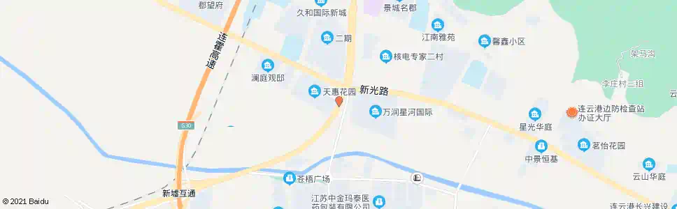 连云港新光路站_公交站地图_连云港公交_妙搜公交查询2025