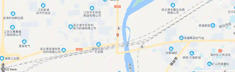 连云港五中队_公交站地图_连云港公交_妙搜公交查询2025